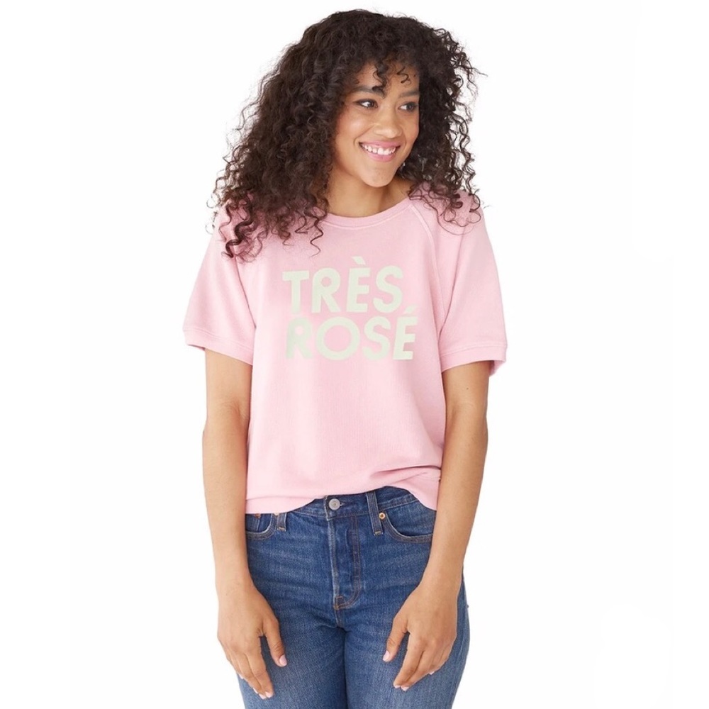 Très Rosé short sleeved sweatshirt from ban.dō